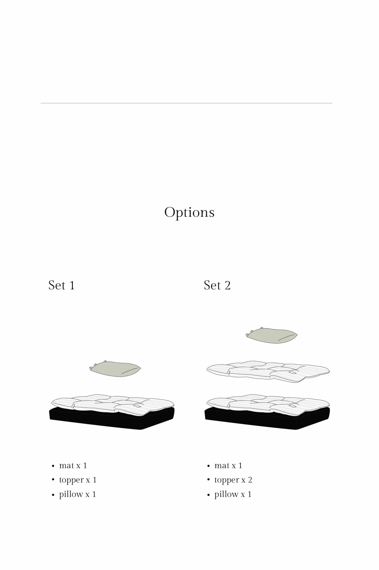 Square Bedding Set / Lemon 方型床組 黑