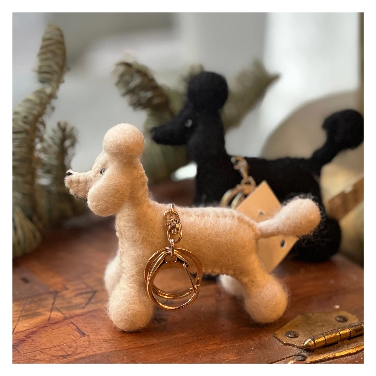 Wool felt poodle charm | 羊毛氈貴賓狗吊飾