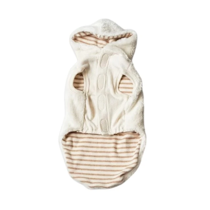 Organic cotton wool brushed hooded top  ｜有機棉刷絨連帽上衣