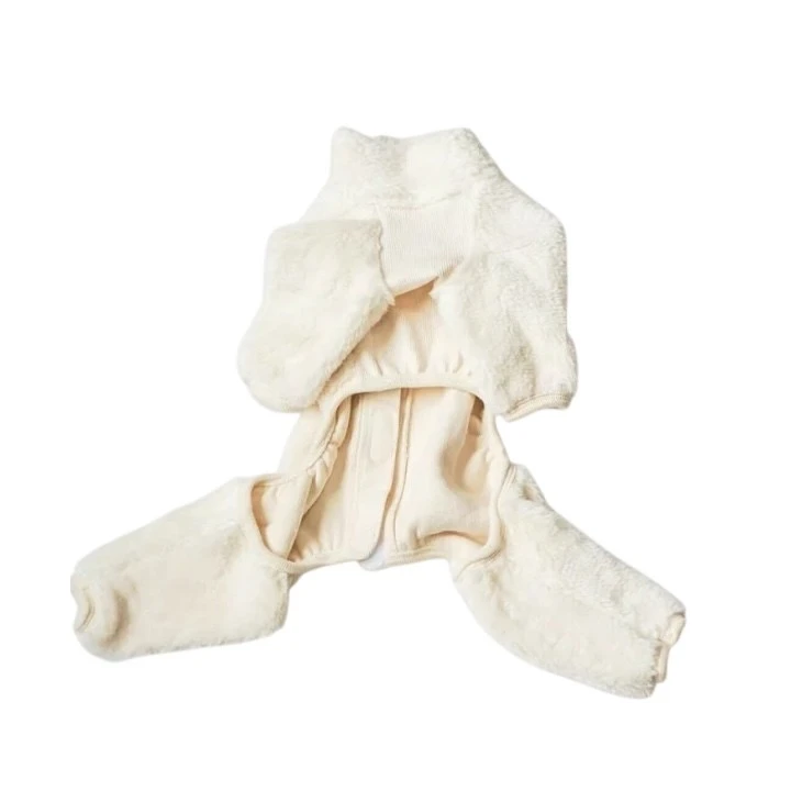 Organic cotton wool brushed hooded  ｜有機棉刷絨連身褲裝