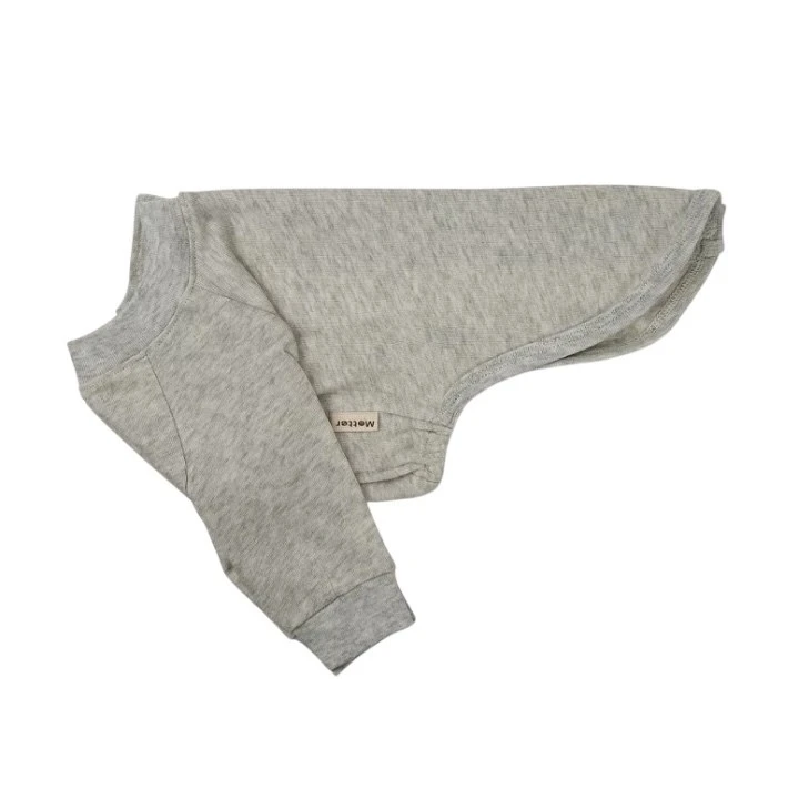Organic cotton back button soft cotton top｜有機棉背扣軟綿長袖上衣