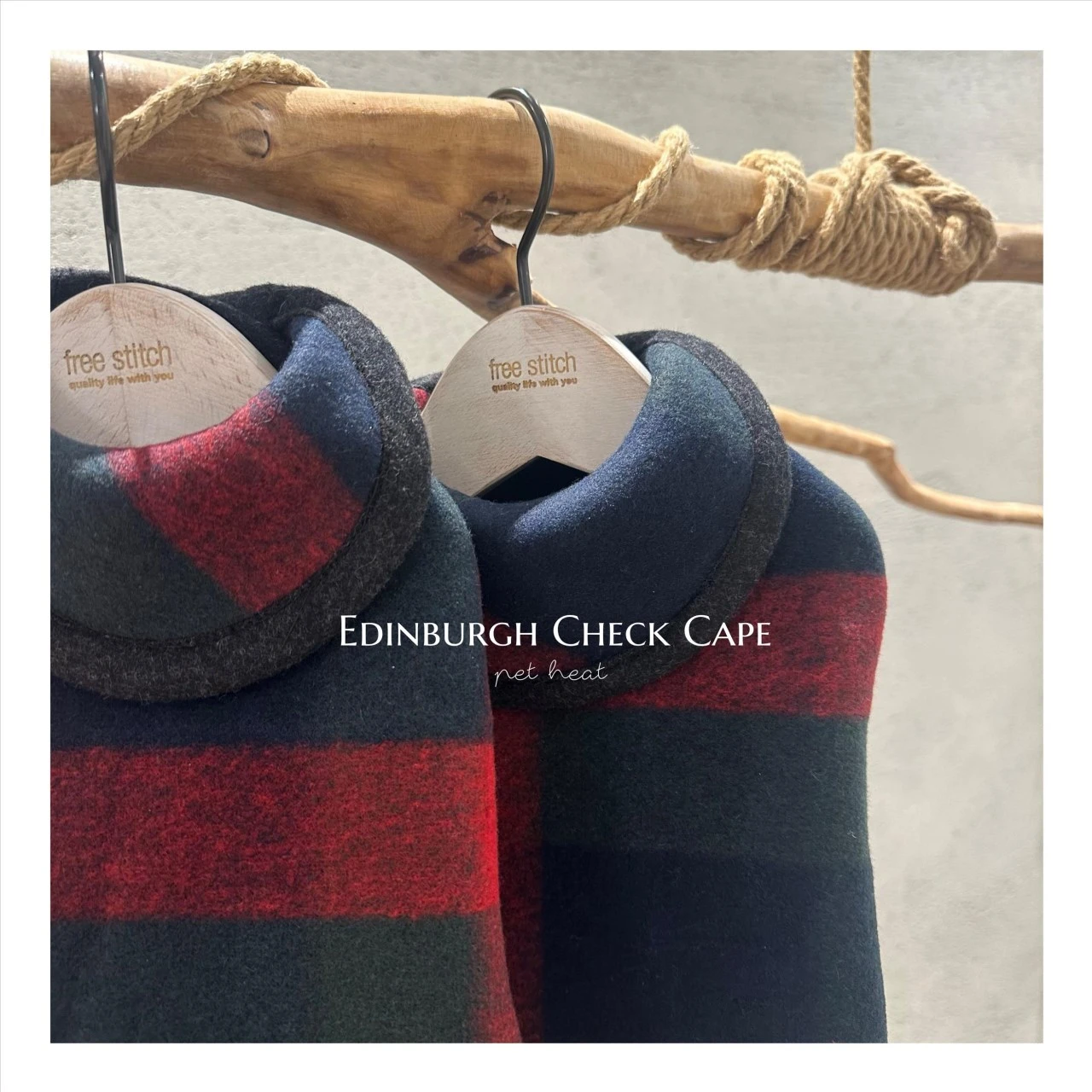 Edinburgh Check Cape 愛丁堡格紋斗篷