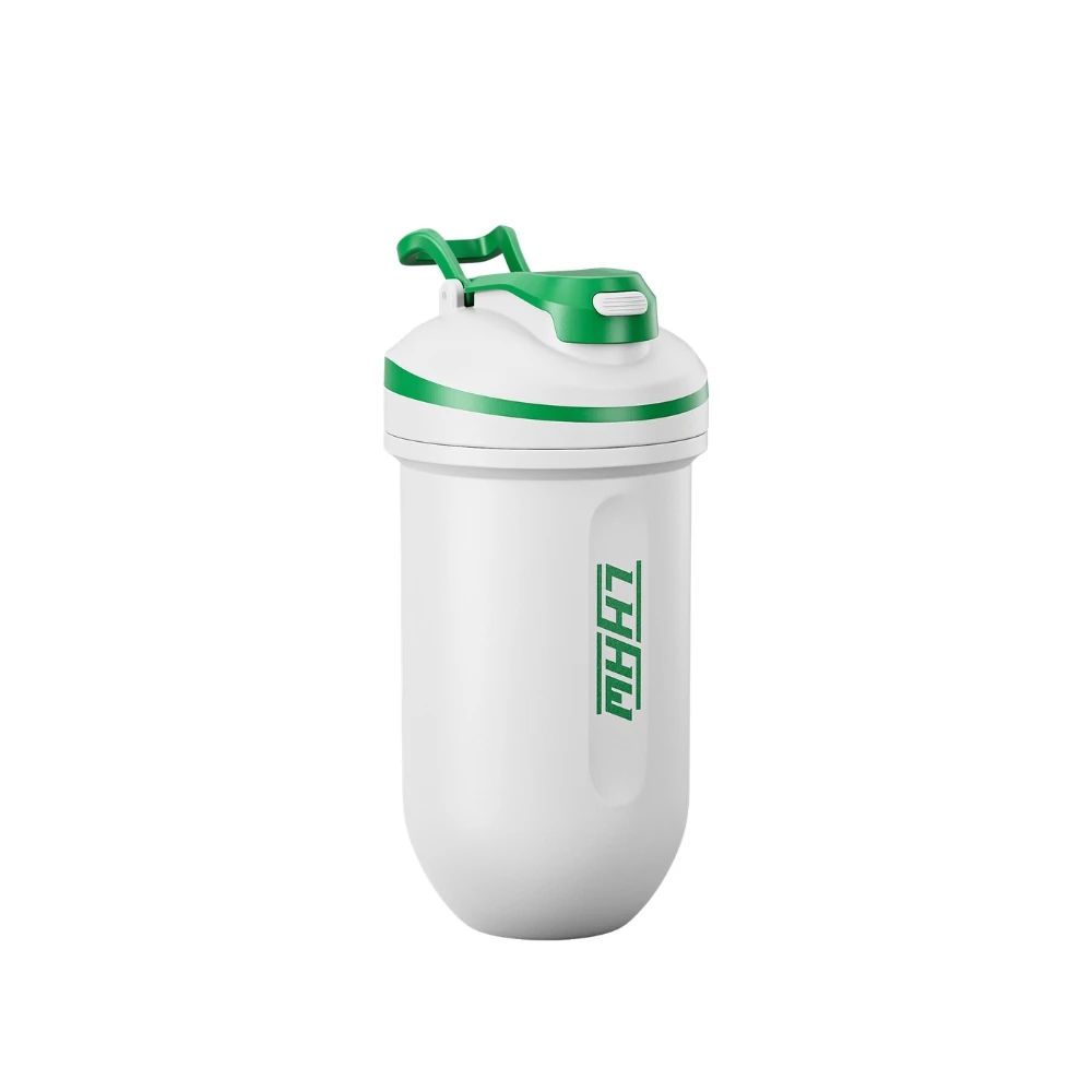 LHHW 能量膠囊隨手杯 500ml|不鏽鋼內膽・果綠蛋白