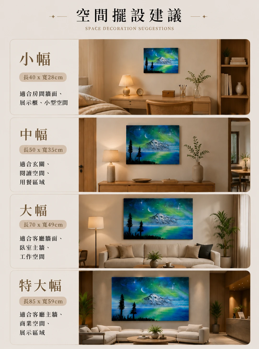 奇蹟之處｜Miracle Place 尺寸規格與空間擺設建議