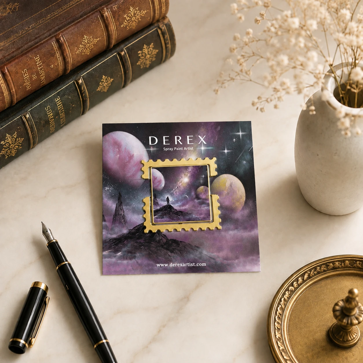 《星空旅人》展覽限定藝術金屬書籤｜把光寄給你Sending the Light to You