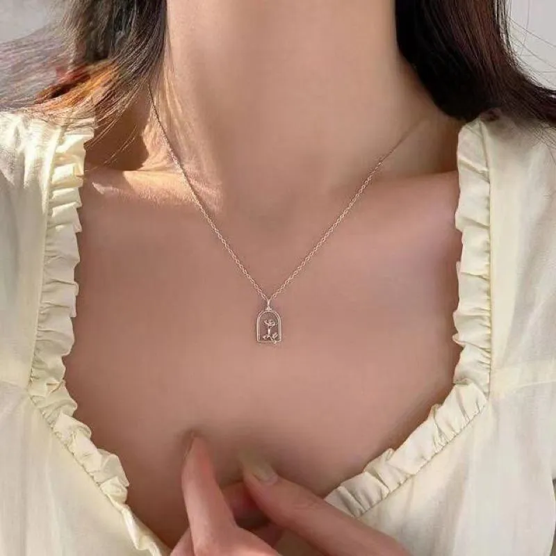 CU｜A48 小王子的玫瑰花法式鎖骨鍊