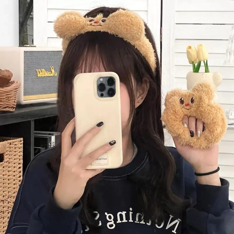 CU｜J09 CU🇰🇷現貨🔥奶油熊小夥伴🐻髮箍 髮圈 髮夾 大腸髮圈 洗臉神器 碎髮夾 瀏海夾 髮飾 可愛組合