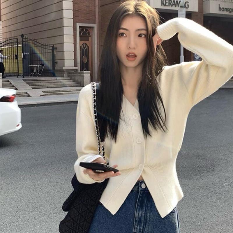 CU｜I24 CU🇰🇷現貨❤️‍🔥法式素色針織衫🔥簡約開衩針織罩衫 針織外套 薄外套 毛衣外套 薄罩衫 素色外套