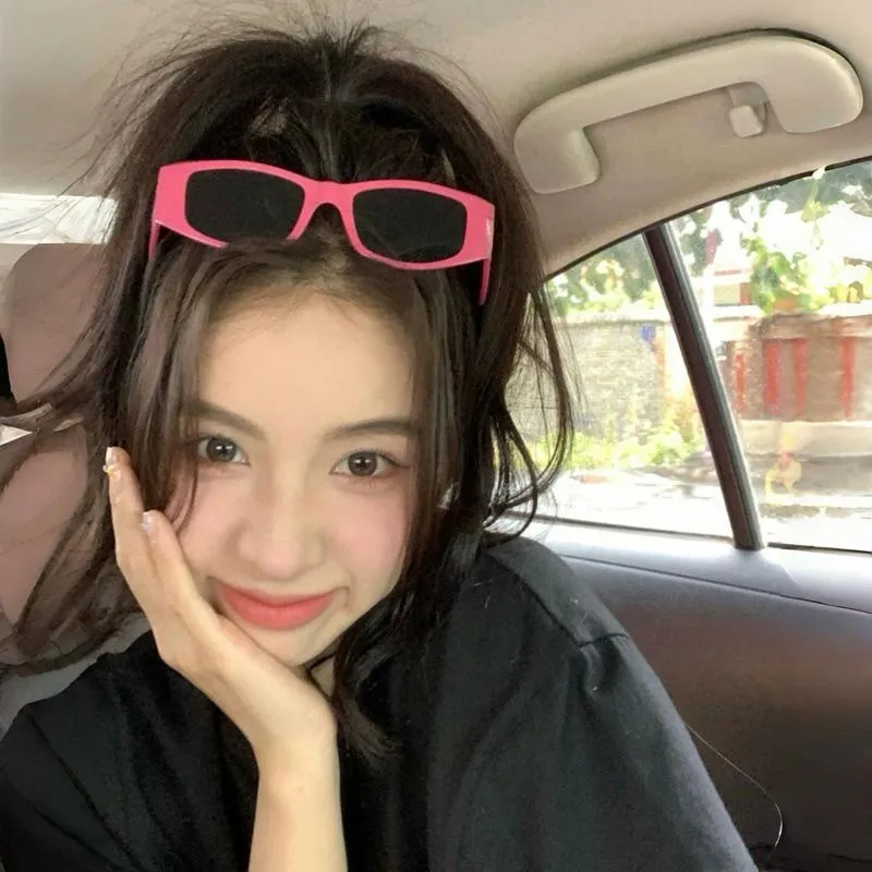 CU｜A179 甜辣風穿搭🖤稱霸全場 Y2K方框墨鏡 遮陽眼鏡