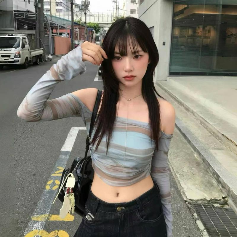 CU｜L12 酷辣性感薄款紮染上衣