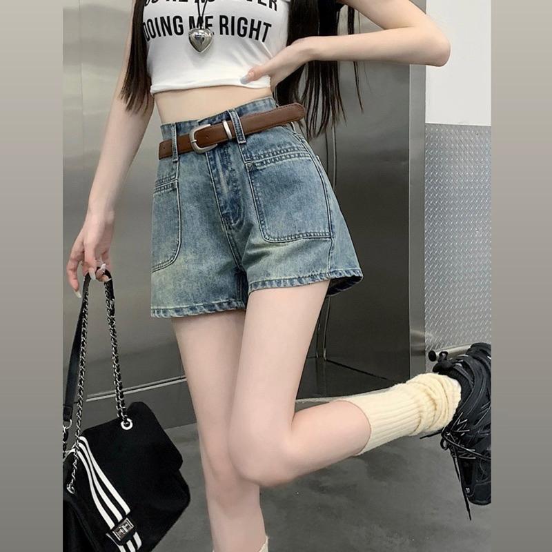 CU｜T26 CU🇰🇷現貨秒出❤️遮臀直筒版型💯懷舊復古牛仔短褲/熱褲/牛仔褲