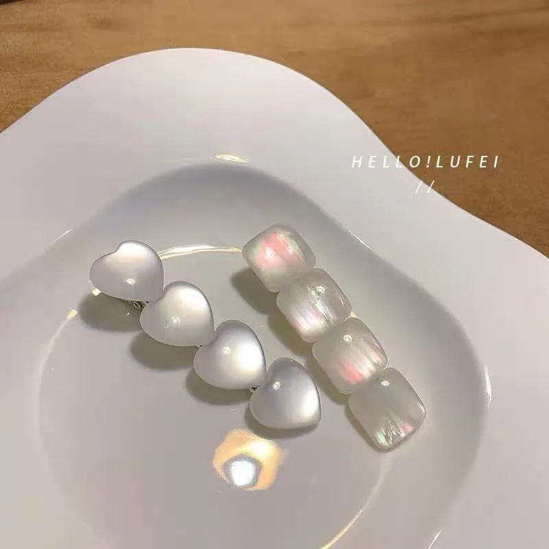 CU｜A47 波光粼粼貓眼石貝殼髮夾