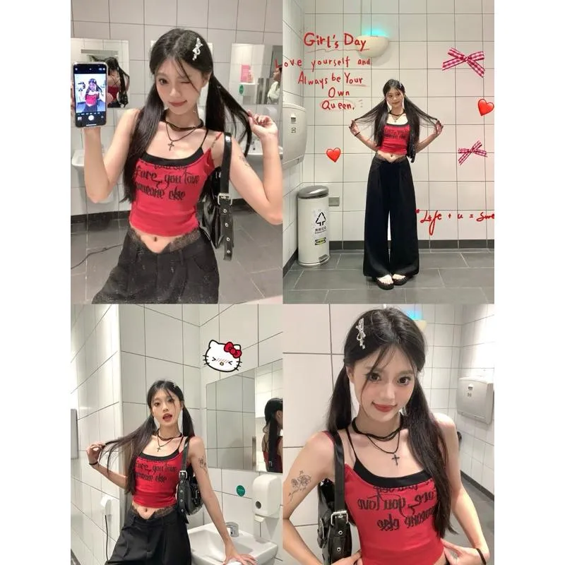 CU｜L42 特殊設計款美式個性字母印花BRA TOP
