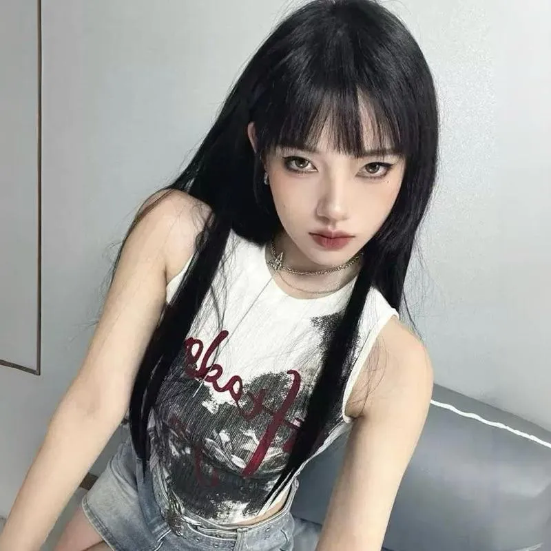 CU｜C107 龐克搖滾不規則圓領無袖上衣