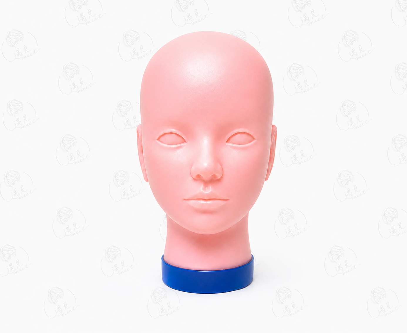 學生練習用粉色頭顱底座