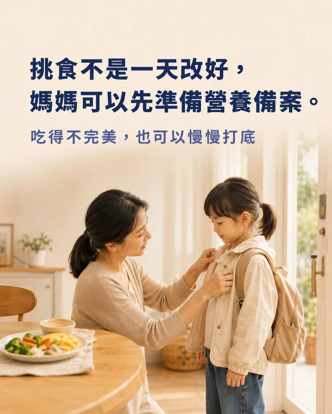 孩子挑食過渡期的日常營養備案，提醒營養補給不能取代正餐與均衡飲食