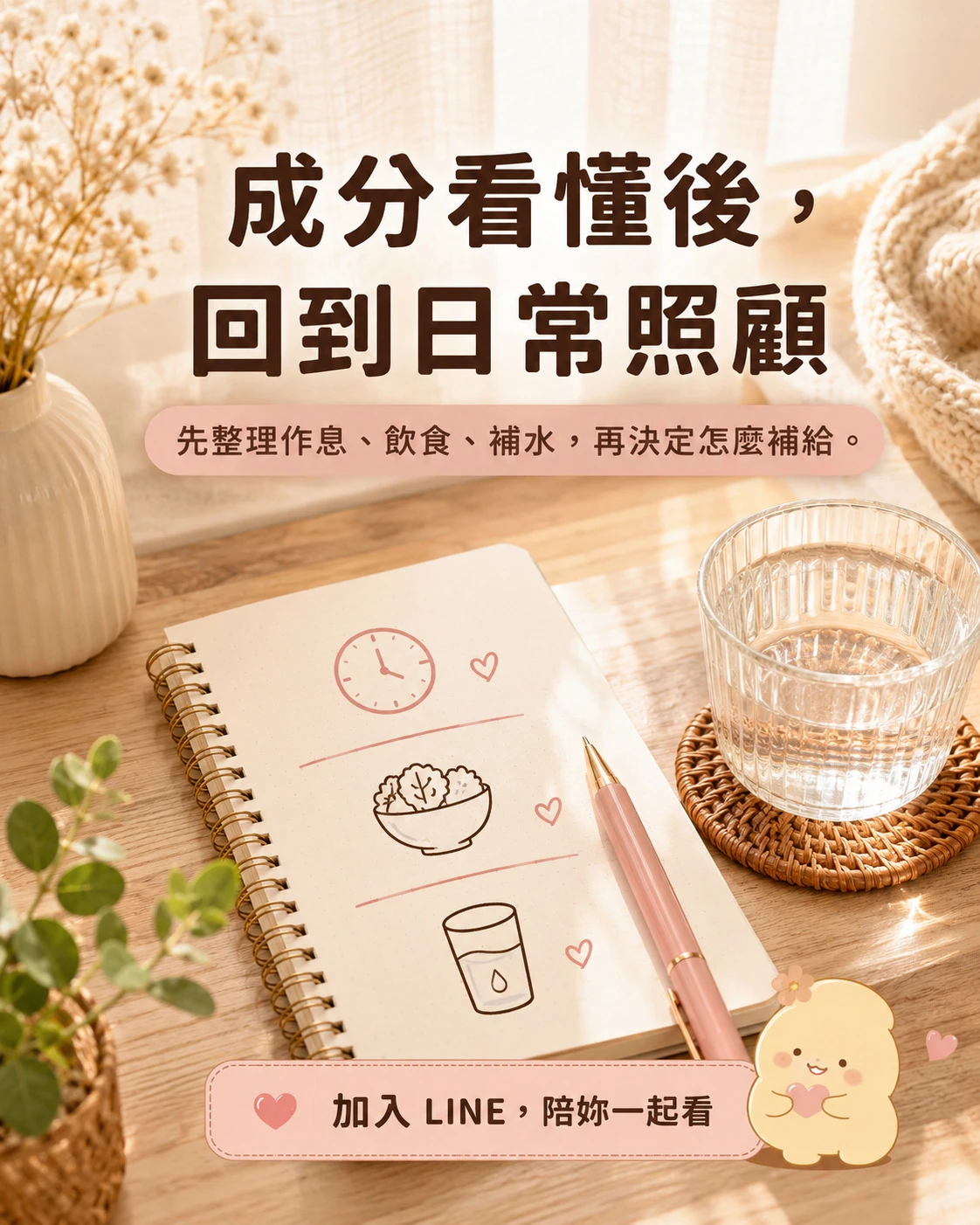 牛樟芝成分看懂後回到日常照顧與補給安排