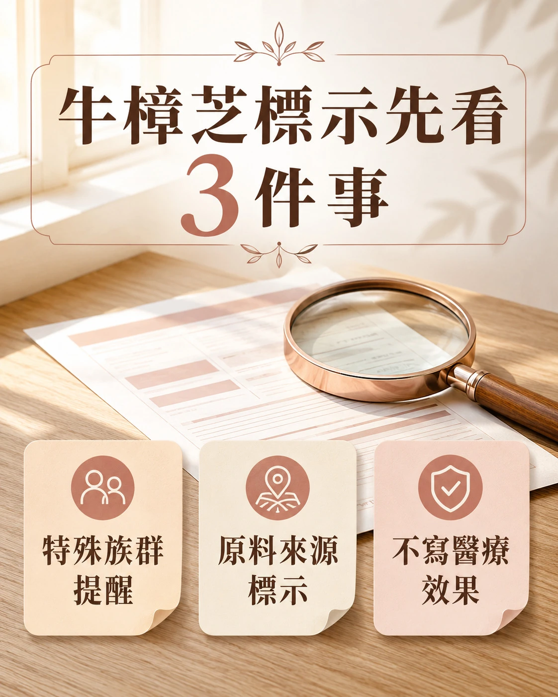 牛樟芝食品標示與安全提醒的三個查看重點