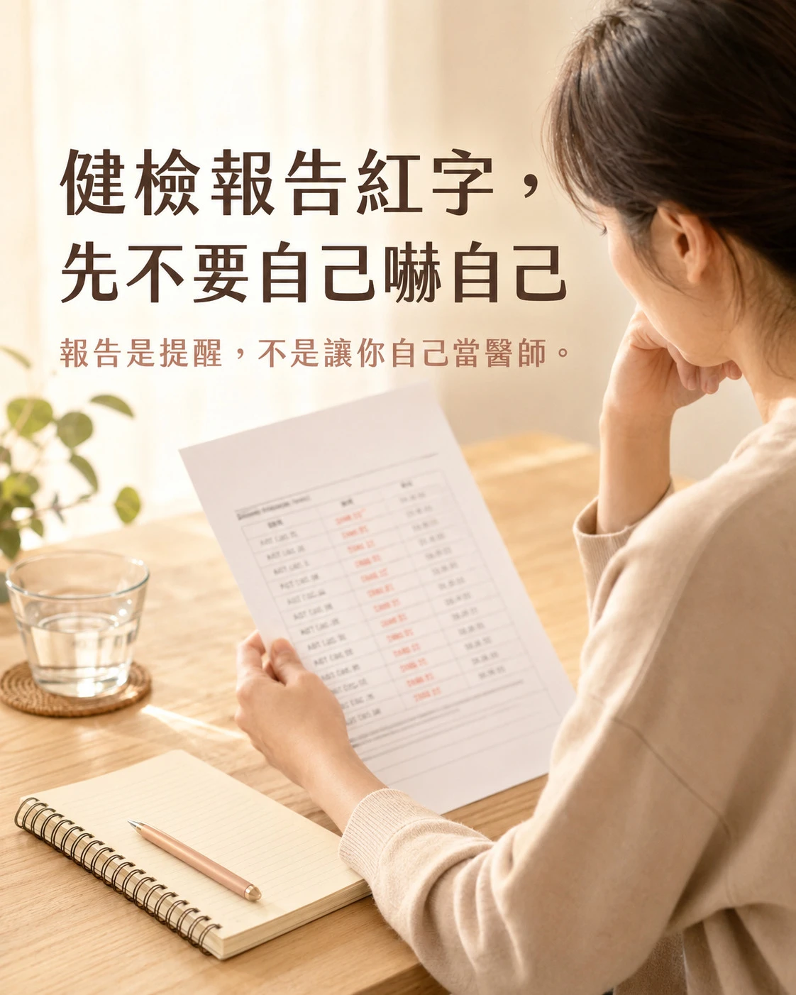 拿到健檢報告看到肝膽指標紅字時先不要自行判斷