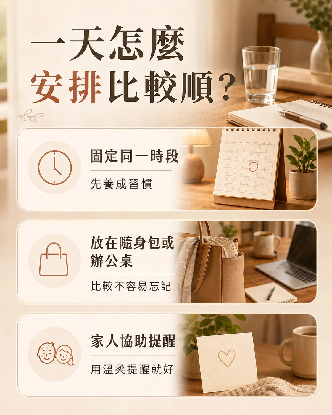 牛樟芝日常保養的一天安排與提醒方式