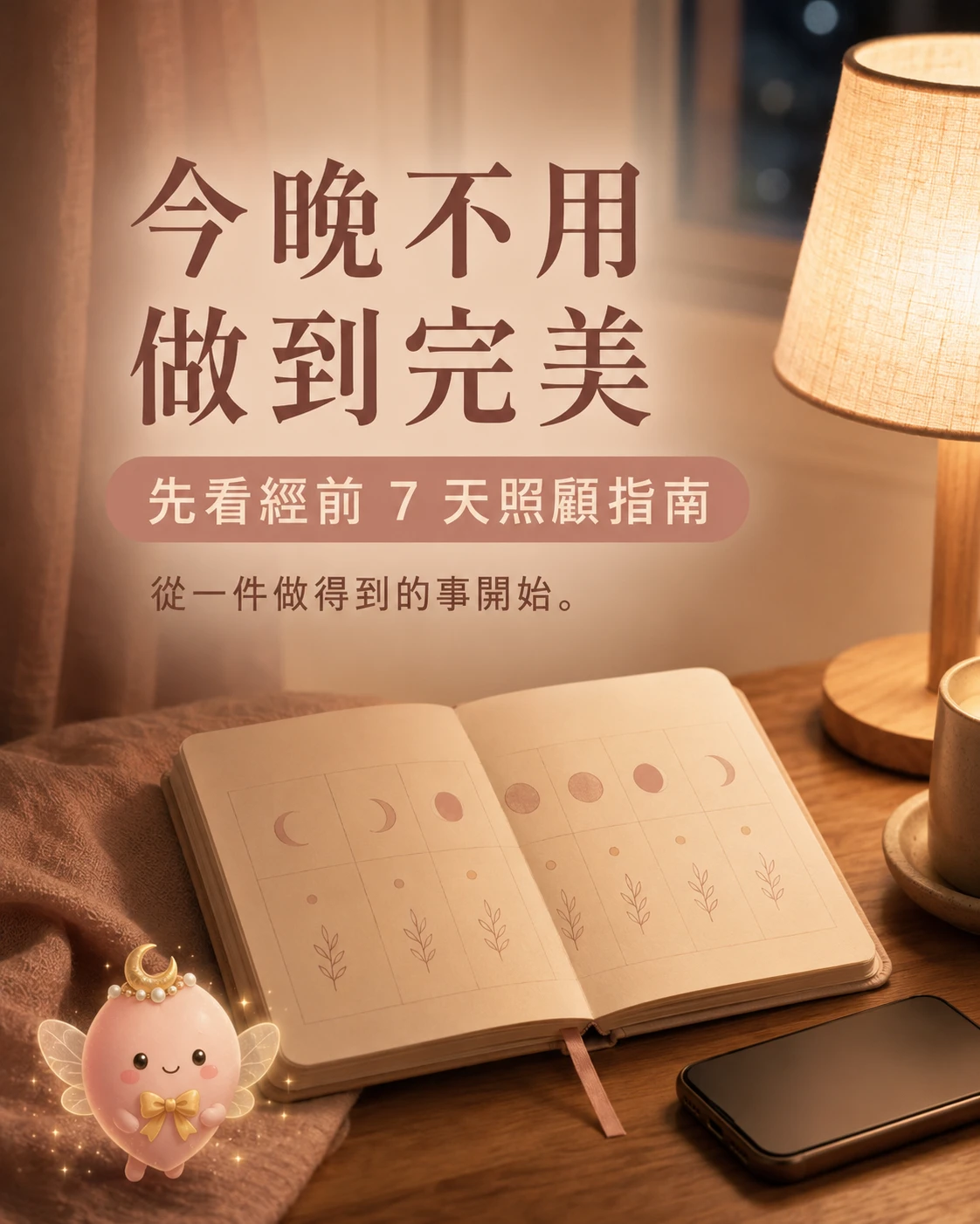 從經前 7 天照顧指南開始整理每月睡前生活節奏