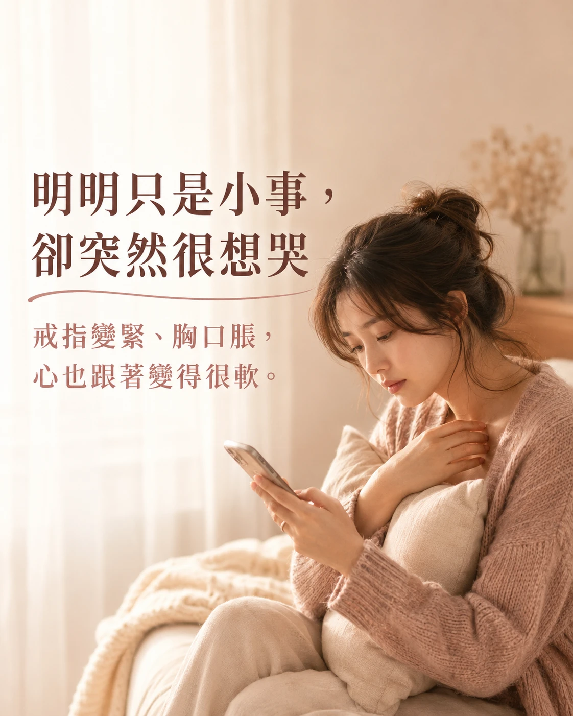 經前戒指變緊胸口敏感與突然想哭的生活共鳴情境