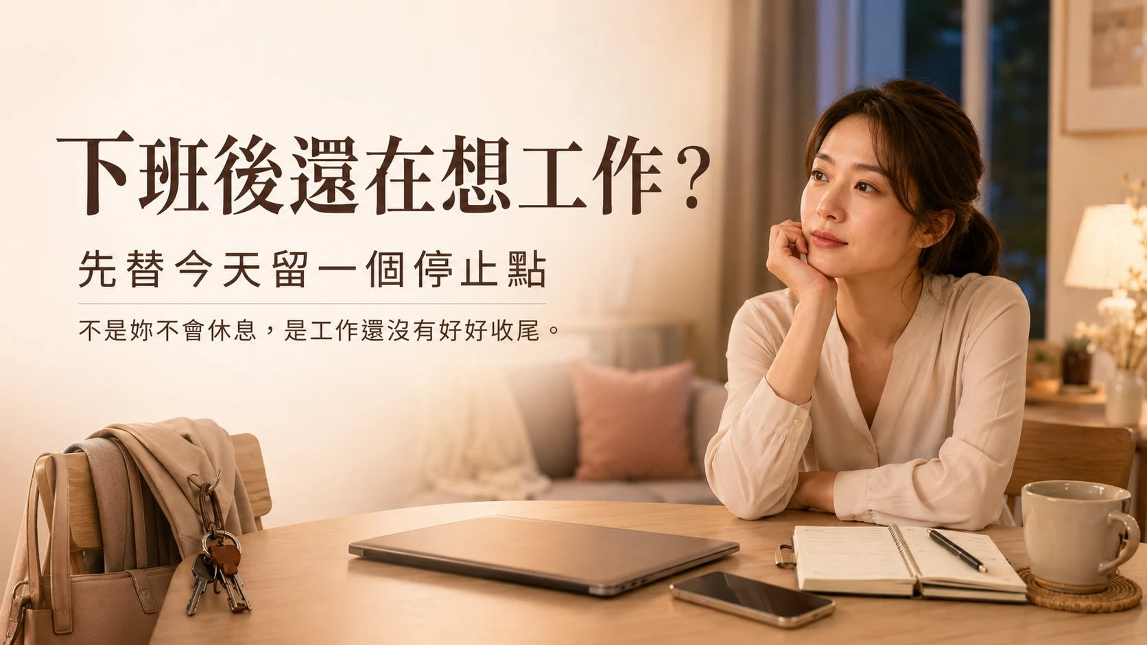 下班後還在想工作怎麼辦，整理停止點、明日第一步與工作收尾方法
