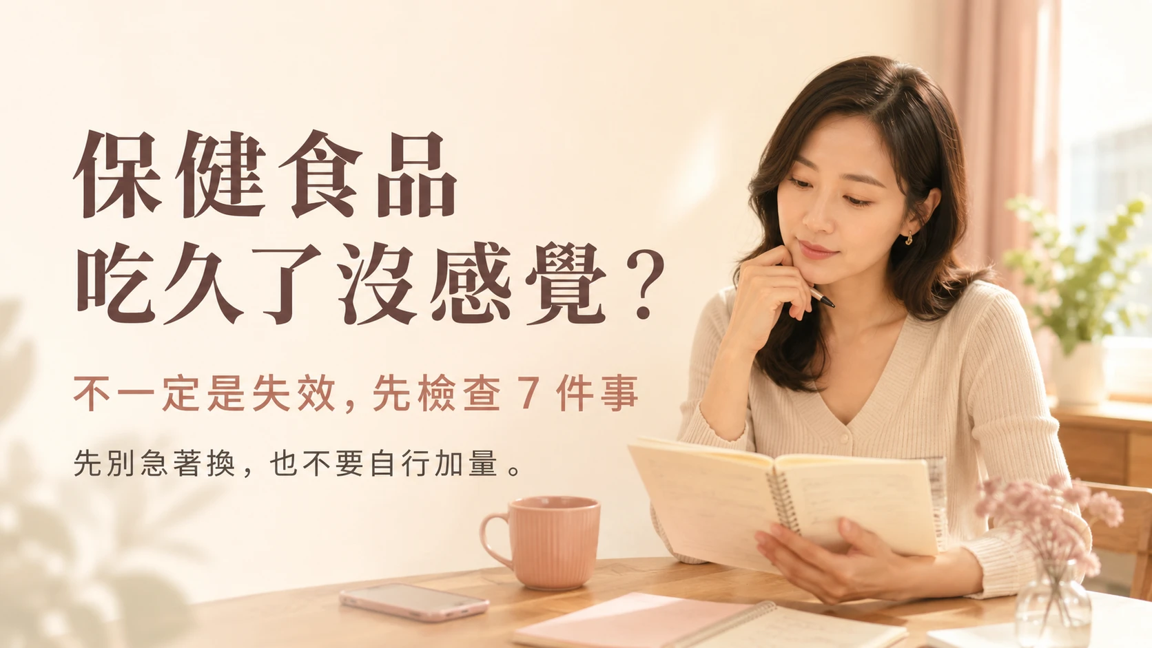 保健食品吃久了沒感覺時重新檢查使用狀態的文章首圖