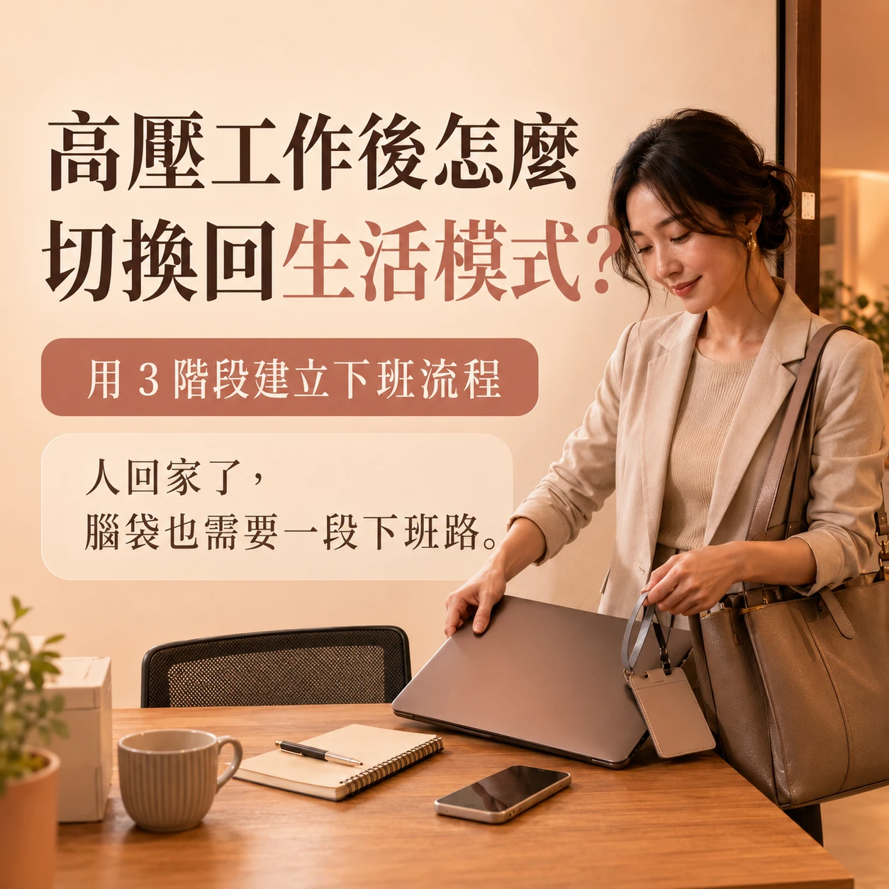 高壓工作後怎麼切換回生活？3 階段下班流程｜月美好