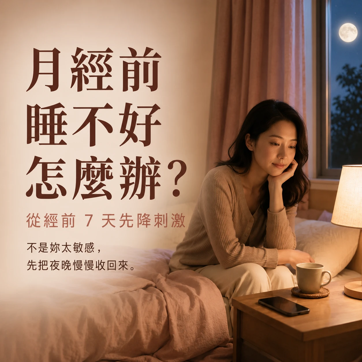 月經前睡不好怎麼辦？PMS 睡眠變化與經前 7 天照顧指南