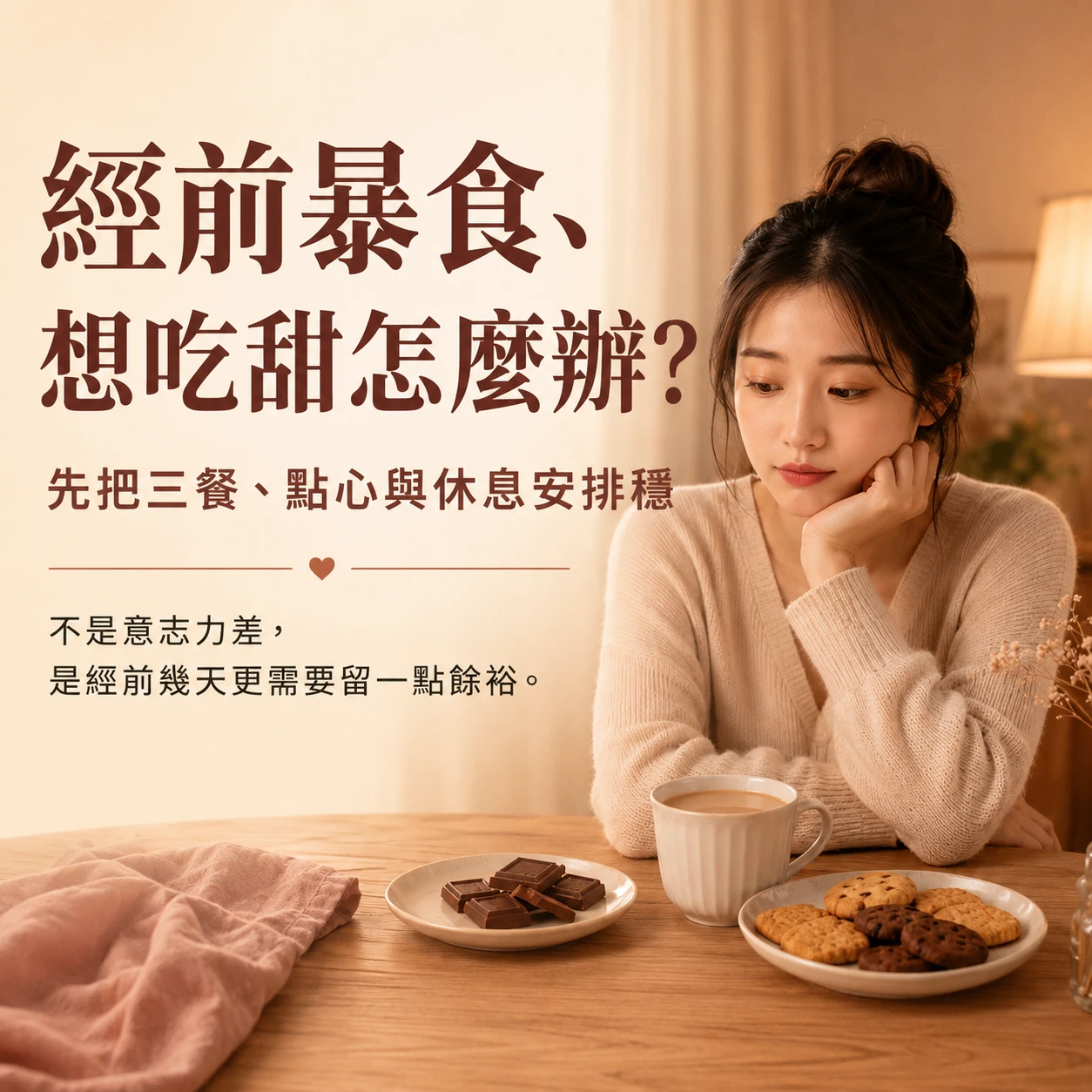 經前暴食、想吃甜怎麼辦？PMS 食慾變化與經前照顧指南