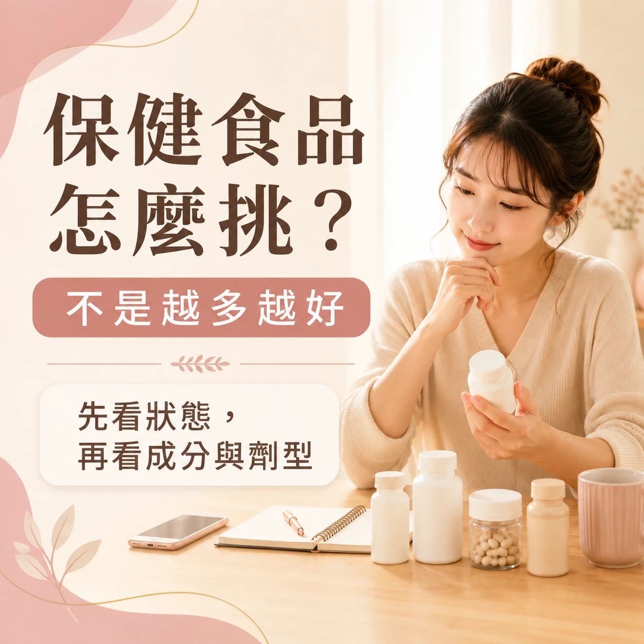 保健食品怎麼挑？先看懂成分、劑型與生活情境