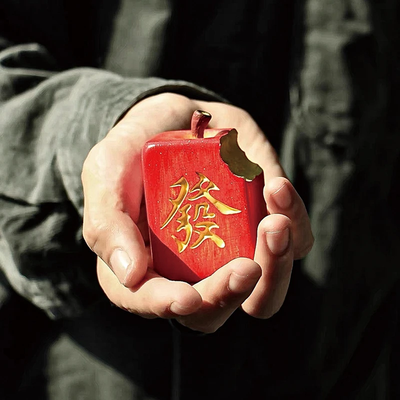 FW-917/發財紅蘋果麻將擺件