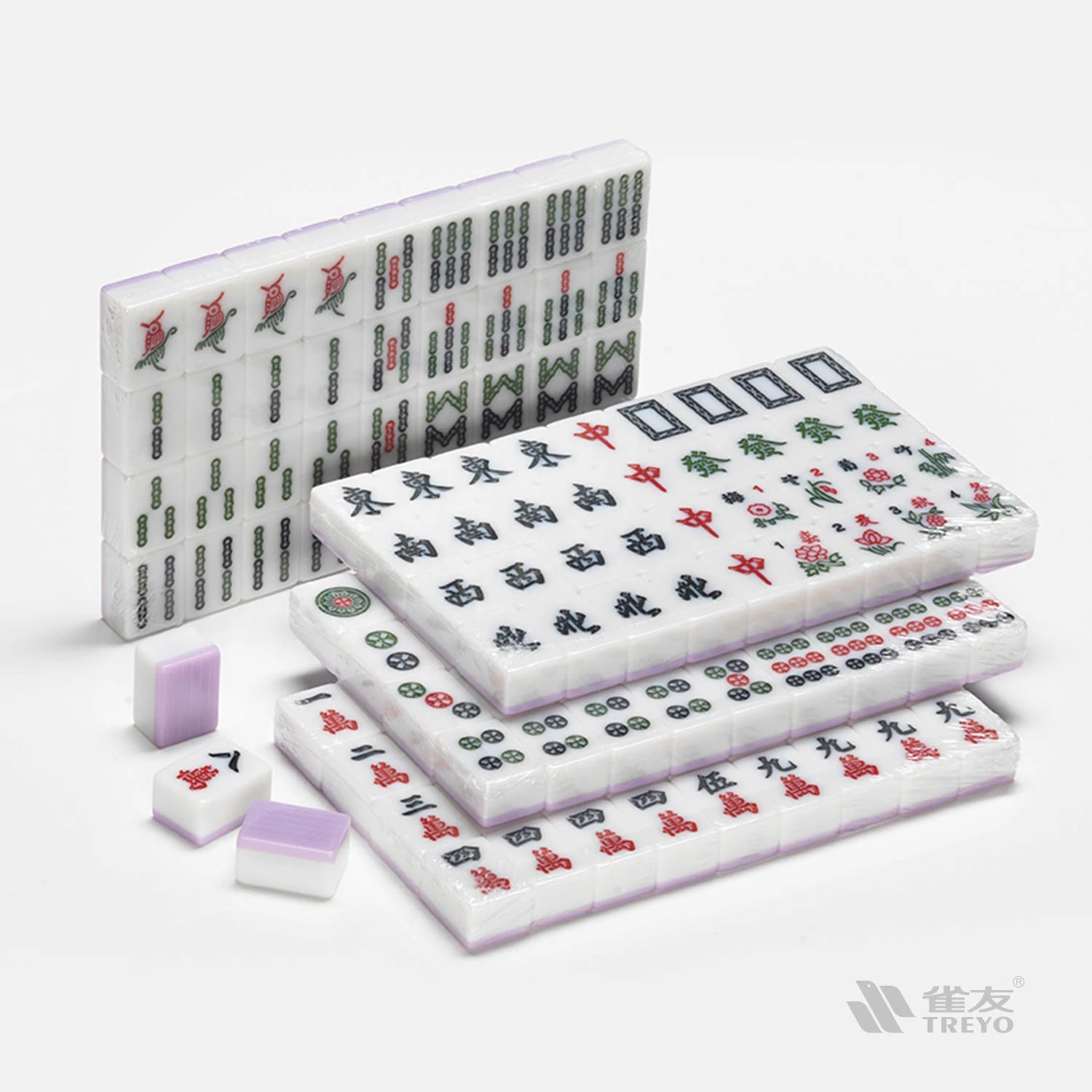 雀友電動麻將桌-100電動桌專用麻將牌-竹絲版